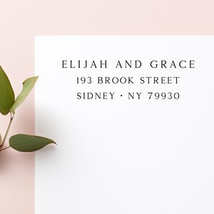 Personalized Address Stamp | Return Address Stamp | Self Ink Stamp | Wood Stamp | Modern Address Stamp | For Couple | Housewarming Gift