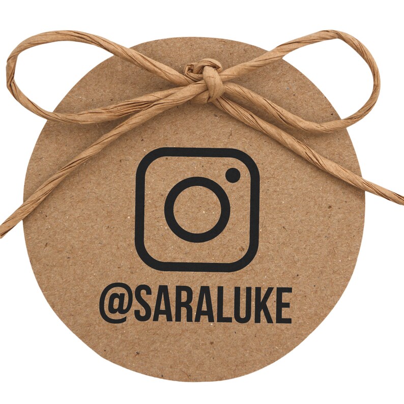 Branding Instagram Stamp Custom Instagram Handle Stamp for Etsy Canada