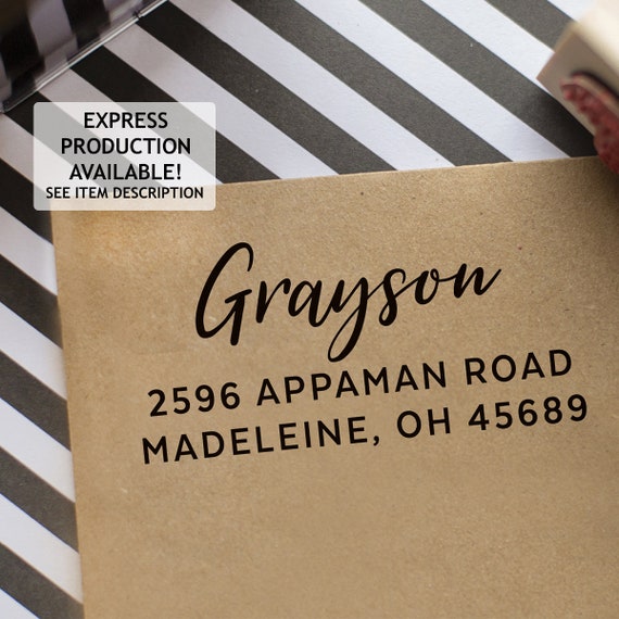 Address Stamp - Self Inking Return Address Stamp - rubber stamp - Custom  and Personalized Stamp, Housewarming gift