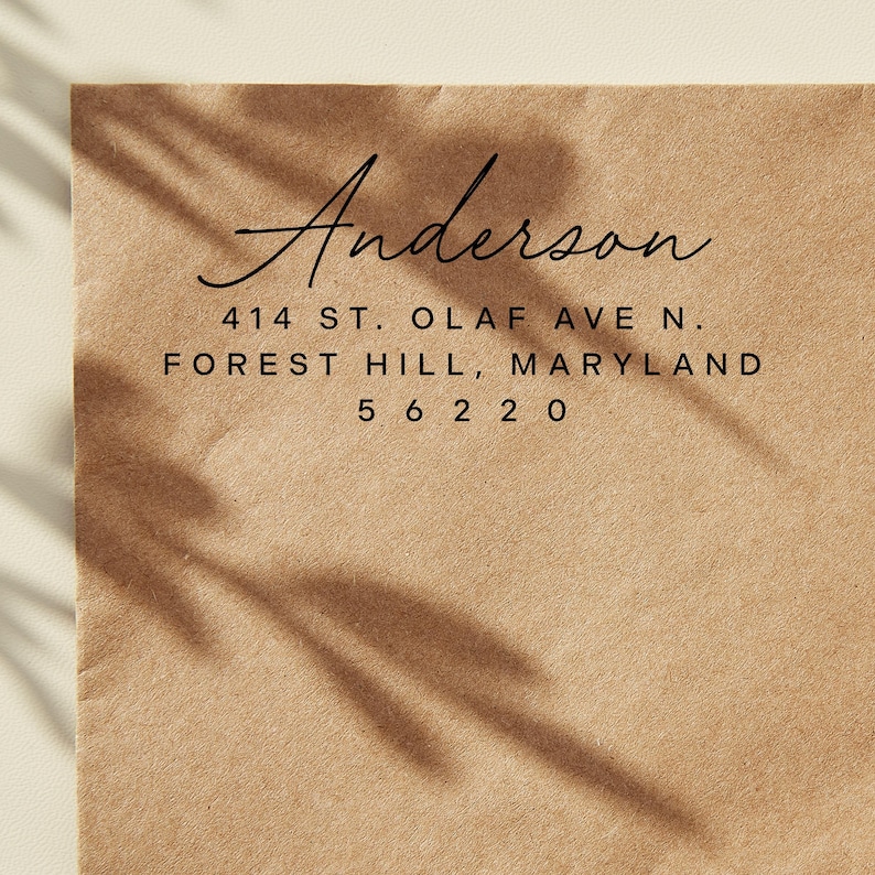 Custom Return Address Stamp - Personalized Address Stamp - Self Inking Address Stamp - Housewarming Gift