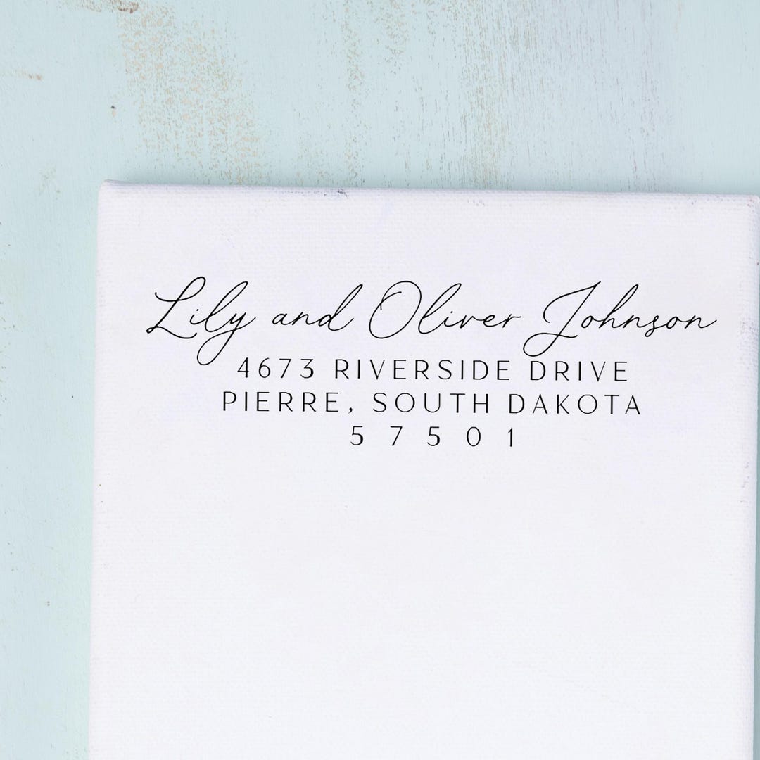 Custom Return Address Stamp - Personalized Address Stamp - Self Inking ...