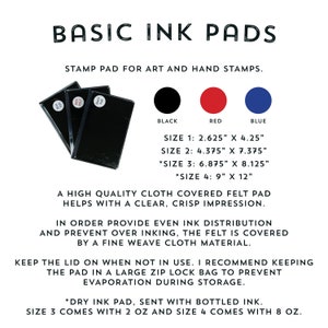 All purpose Inkpads or Pigment-Based Ink Pads, Rubber Stamp Pad Many Colors to Choose From image 2