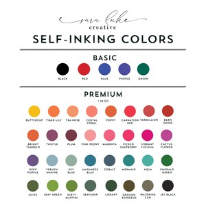 a poster with different colors of ink