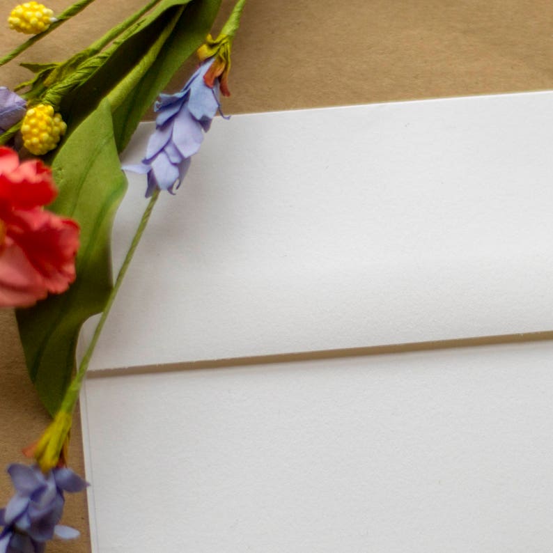 A7 envelopes, white 5 x 7 square flap envelopes perfect for 5 x 7 photos and cards image 5