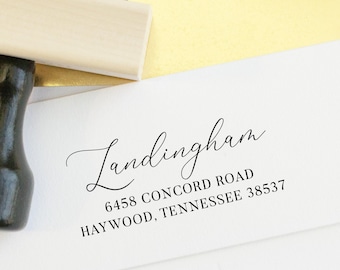 Personalisierter Adressstempel - Personalisierter Adressstempel - Selbstfärbender Adressstempel - Housewarming Geschenk - Personalisiertes Weihnachtsgeschenk