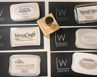 Premium White Ink Pads for Rubber Stamps - Vibrant & Long-Lasting Shades for Clear Impressions