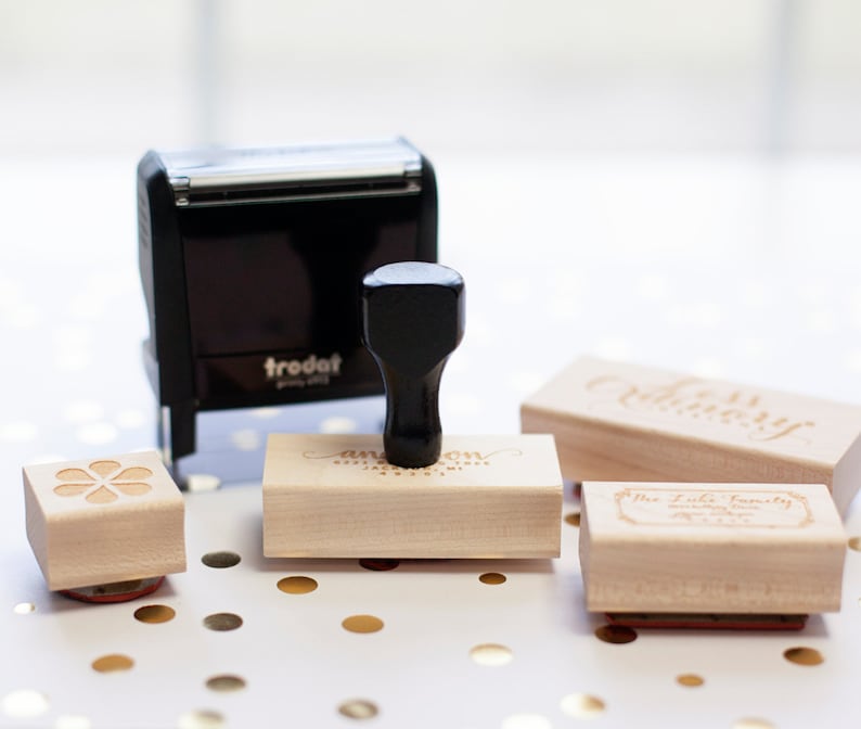 Houston Texas skyline address Stamp Self Inking Return Address Stamp city skyline of Houston Texas housewarming gift Personalized Stamp