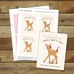 Deer Valentine's Day Card - Printable Deer Valentine - You're Such a ...