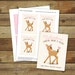 Deer Valentine's Day Card Printable Deer Valentine - Etsy