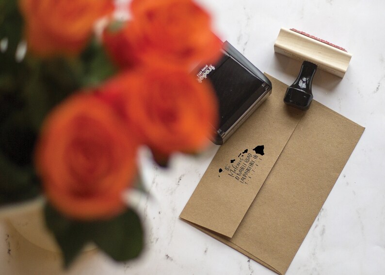 Hawaii Address Stamp Self Inking Return Address Stamp Etsy