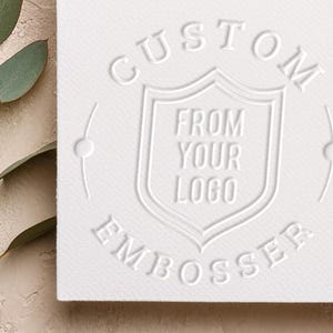 Estampadora de logotipos personalizada - Sello de marca personalizado - Prensa de estampación profesional para notarios, certificados, ex libris y sellos