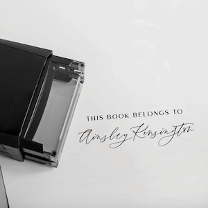 LIBRARY STAMP, Book Stamp, Custom Library Stamp, From the Library Of, This Book Belongs To, Custom Book Stamp, Bookplate Stamp Library Stamp