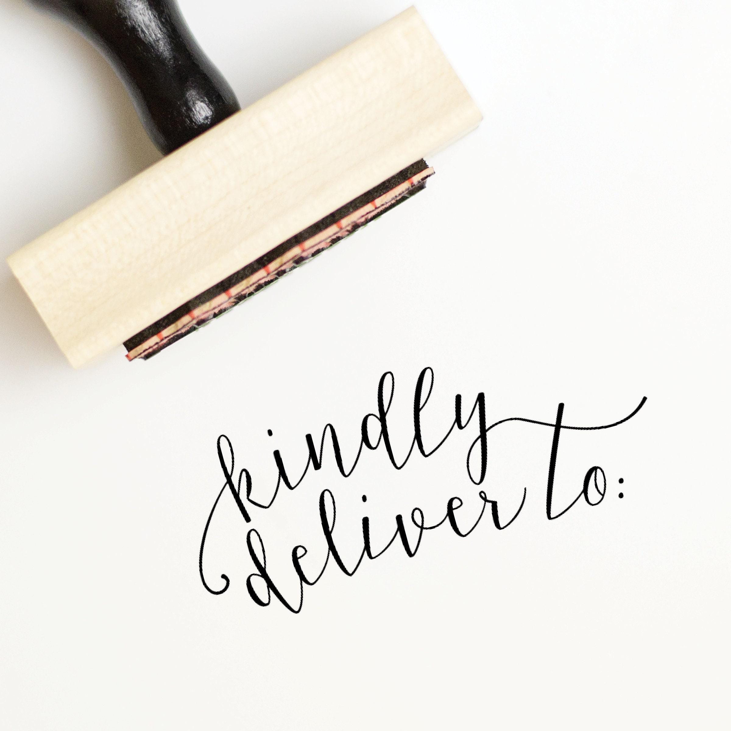 Sample Stamp Outgoing Kindly Deliver to - Stationery Stamp for Outgoing Mail - Stamp for ...