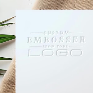 Personalisierter Logo- oder Adressprägestempel, Hochzeitssiegel-Prägestempel, Business Präge-Werkzeug, Benutzerdefiniertes Logo-Branding Prägestempel