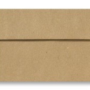 A4 envelopes, kraft or brown perfect for 4 x 6 cards set of 25 envelopes, GROCERY BAG image 7