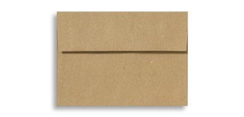 A4 envelopes, kraft or brown perfect for 4 x 6 cards set of 25 envelopes, GROCERY BAG image 7