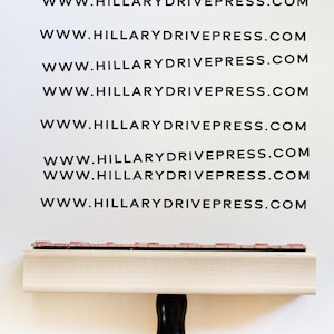 Simple web address stamp - Custom URL stamp -  Custom stamp with website - Personalized stamp for packaging