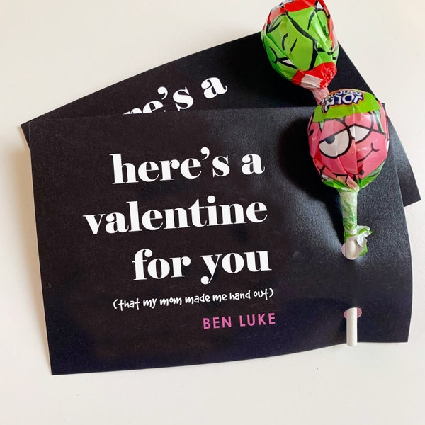 My Mom Made Me Hand this out Funnyu Classroom Printable Valentines for Kids' Exchange