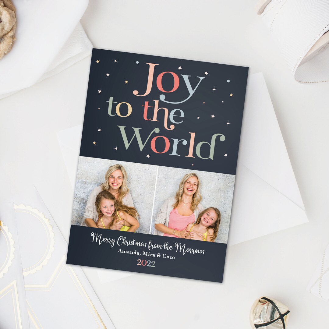 Joy To The World Christmas Card 