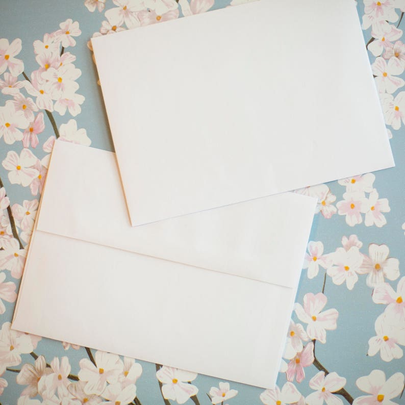A7 envelopes, white 5 x 7 square flap envelopes perfect for 5 x 7 photos and cards image 2