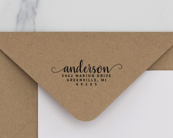 Address Stamp - Self Inking Return Address Stamp - rubber stamp - Custom and Personalized Stamp, Housewarming gift