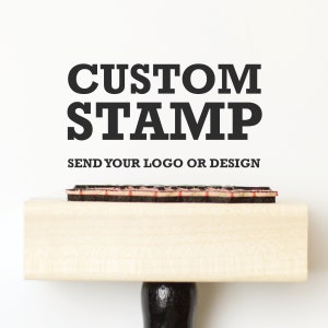 Custom Branding Stamp, Logo Stamp, Packaging Stamp with your logo, Self inking stamp or wood block Custom Logo Stamp