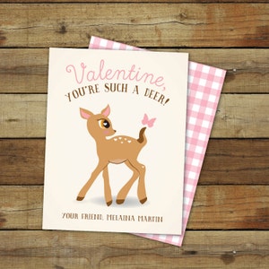Deer Valentine's Day Card Printable Deer Valentine You're Such a Deer ...