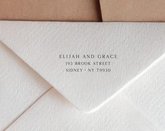 Simple 3 Line Return Address Stamp - Minimalistic Design