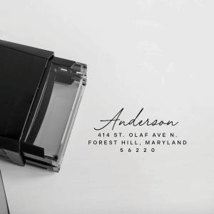 Individueller Adressstempel - Personalisierter Adressstempel - Selbstfärbender Adressstempel - Geschenk zur Hauseinweihung