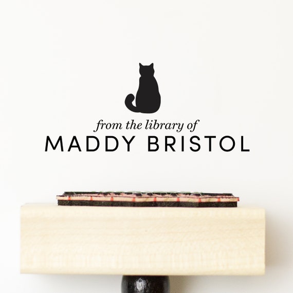 Cat Self Inking Book Stamp