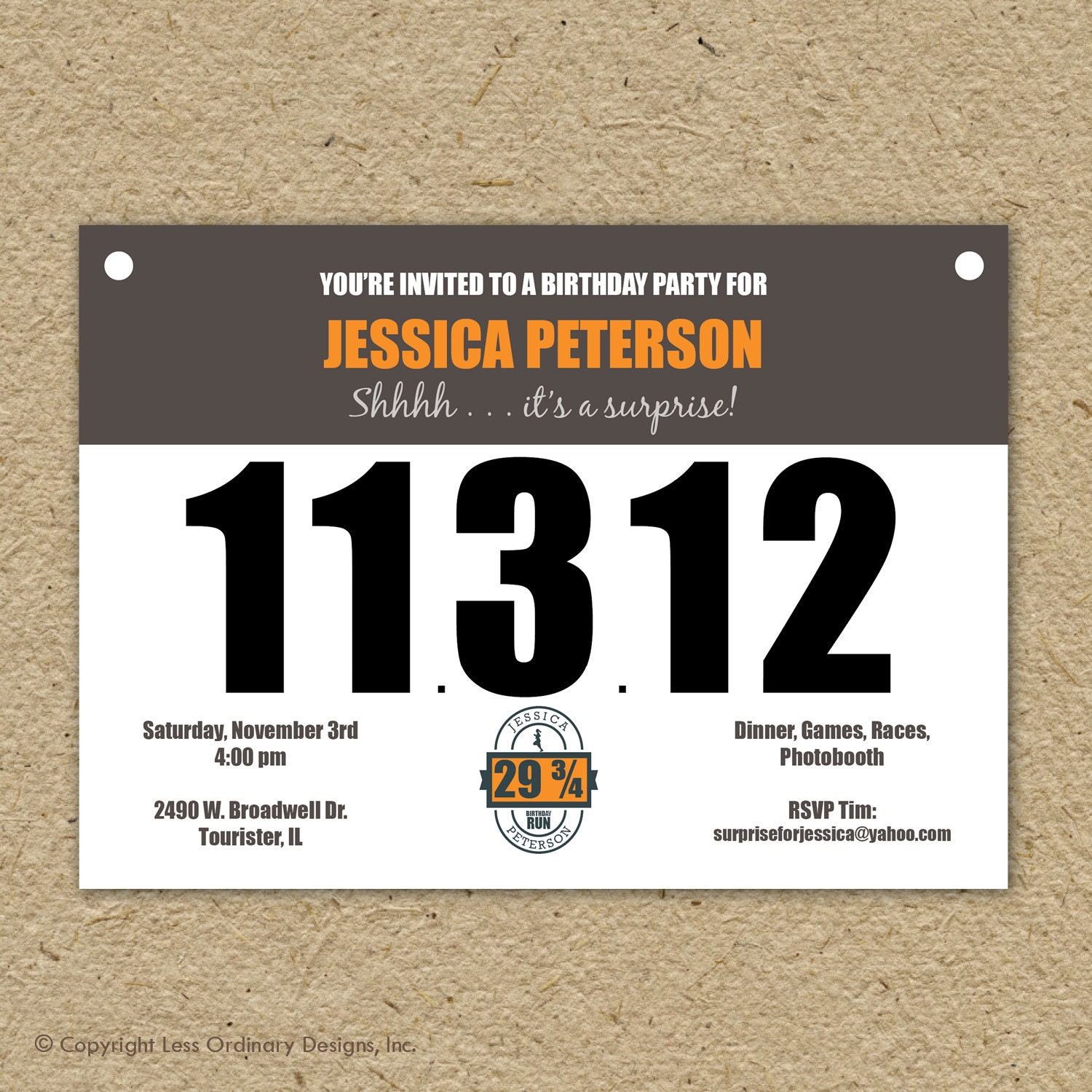 Runner s Bib Birthday Party Invitation Marathon Theme Etsy Runner s Bib Birthday Party Invitation Marathon Theme Etsy