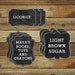 Printable Chalkboard Tags, Customized, Printable Tag Pdf, Editable Text ...