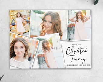 Personalized Graduation Invitation & Announcement - Photo Custom Grad Party Invite - Class of 2026 Celebration