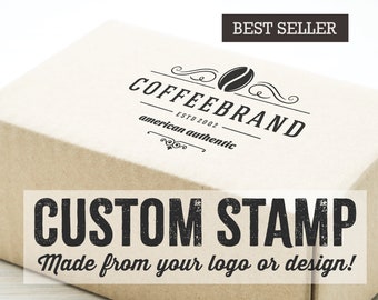 Custom Logo Stamp, Personalized Stamp, Packaging Stamp, Self Inking stamp, Branding Stamp, Rubber Stamp for Business bags or boxes