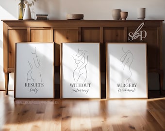 Body Contouring Decor, Body Sculpting Print, Body Sculpting Wall Art, Cavitation Art, Body Shaping Print, Esthetician Room Decor, Fat Freeze