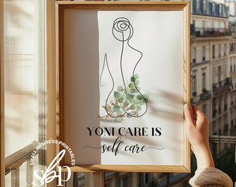 Yoni Care, c&#39;est prendre soin de soi, oeuvre d&#39;art murale Yoni, oeuvre d&#39;art Yoni Care, Yoni Specialist, Yoni Business, Yoni Steaming, Yoni Wellness, Vajacials, Yoni Spa Art