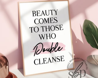Facial Wall Art, Skincare Wall Art, Esthetician Decor, Skincare Quotes, Beauty Salon Decor, Esthetician Wall Art, Beauty Therapist Wall Art