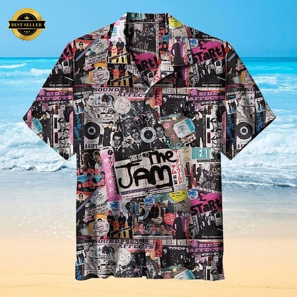 Music Rock Band The Jam 3D Printed Hawaiian Shirt, Hawaiian Shirt For Men