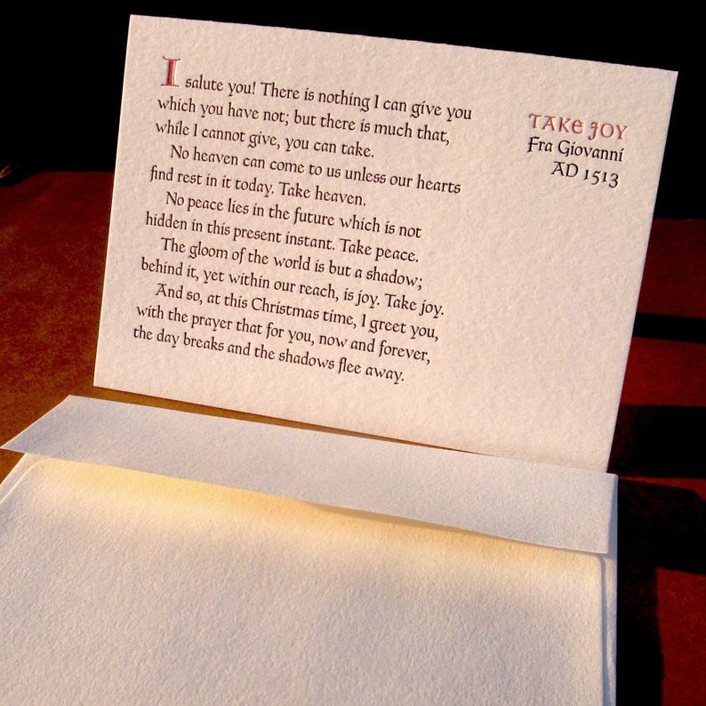 Letterpress christmas cards