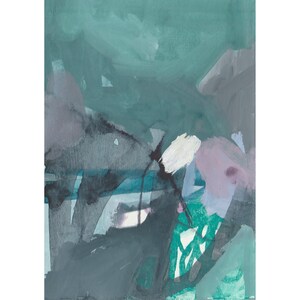 original abstract painting on paper, last night