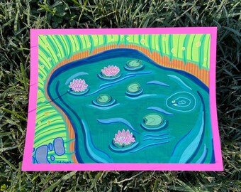 Serene Pond - An Original Art Piece