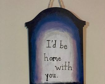 I'd Be Home With You - op Hozier geïnspireerde muurkunst