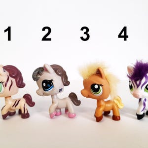Littlest Pet Shop Horse #1490 #2302 #2417 #2470 Hasbro Authentic LPS