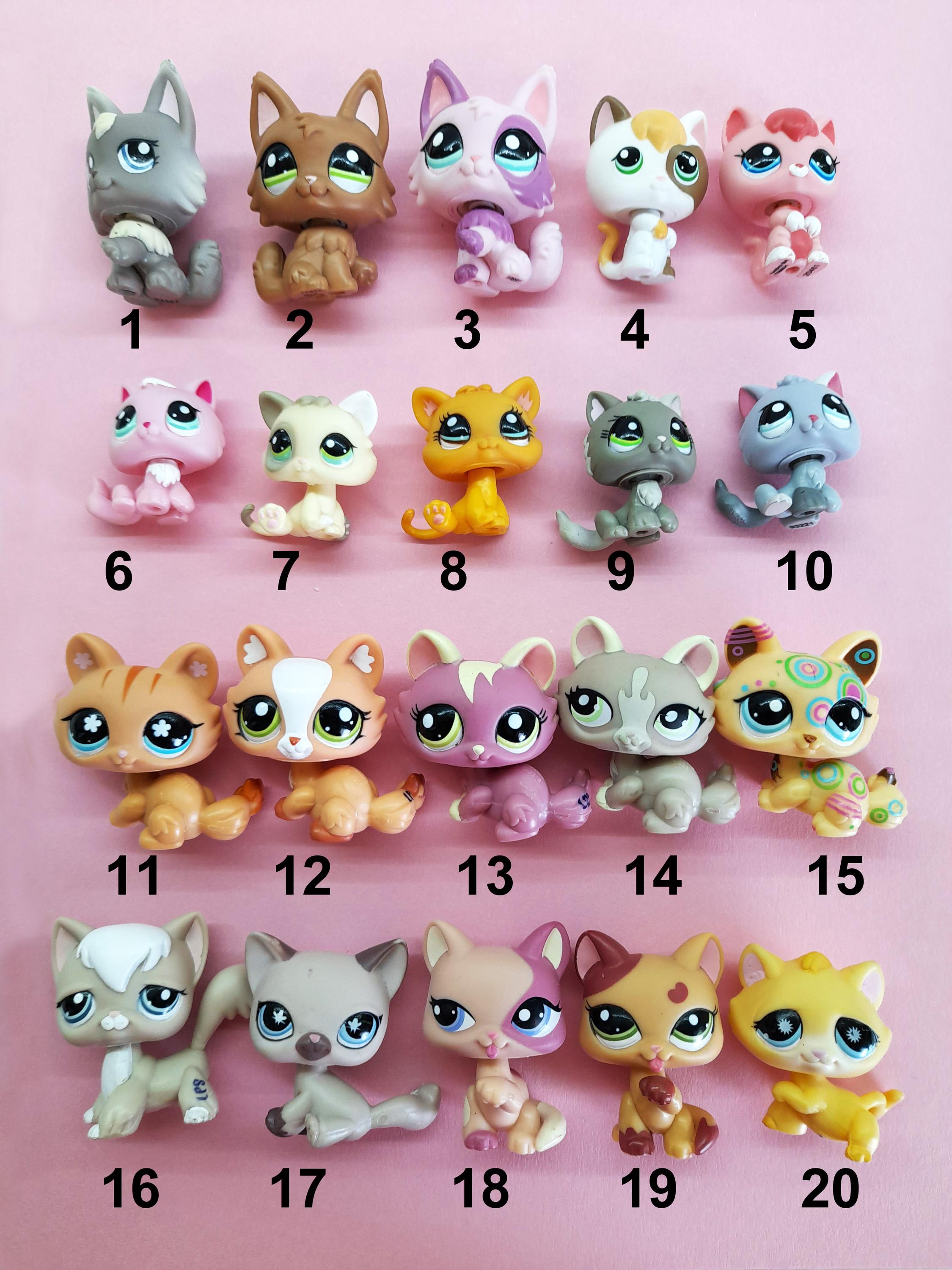 Littlest Pet Shop Cat Kittens #1839 #2100 #1047 #2575 #2593 Hasbro