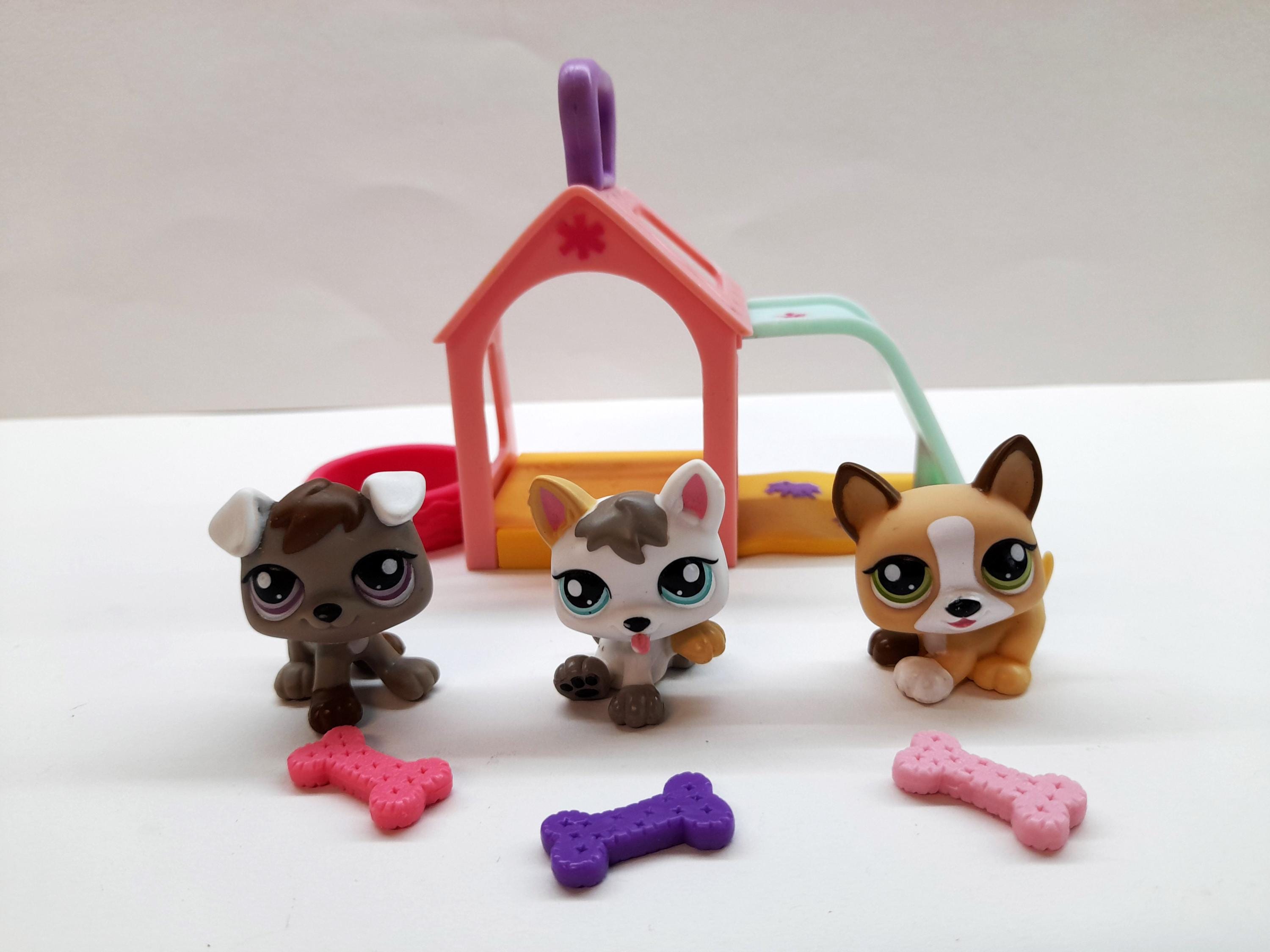 Littlest Pet Shop Triplets Puppies Dogs #1876 #1877 #1878