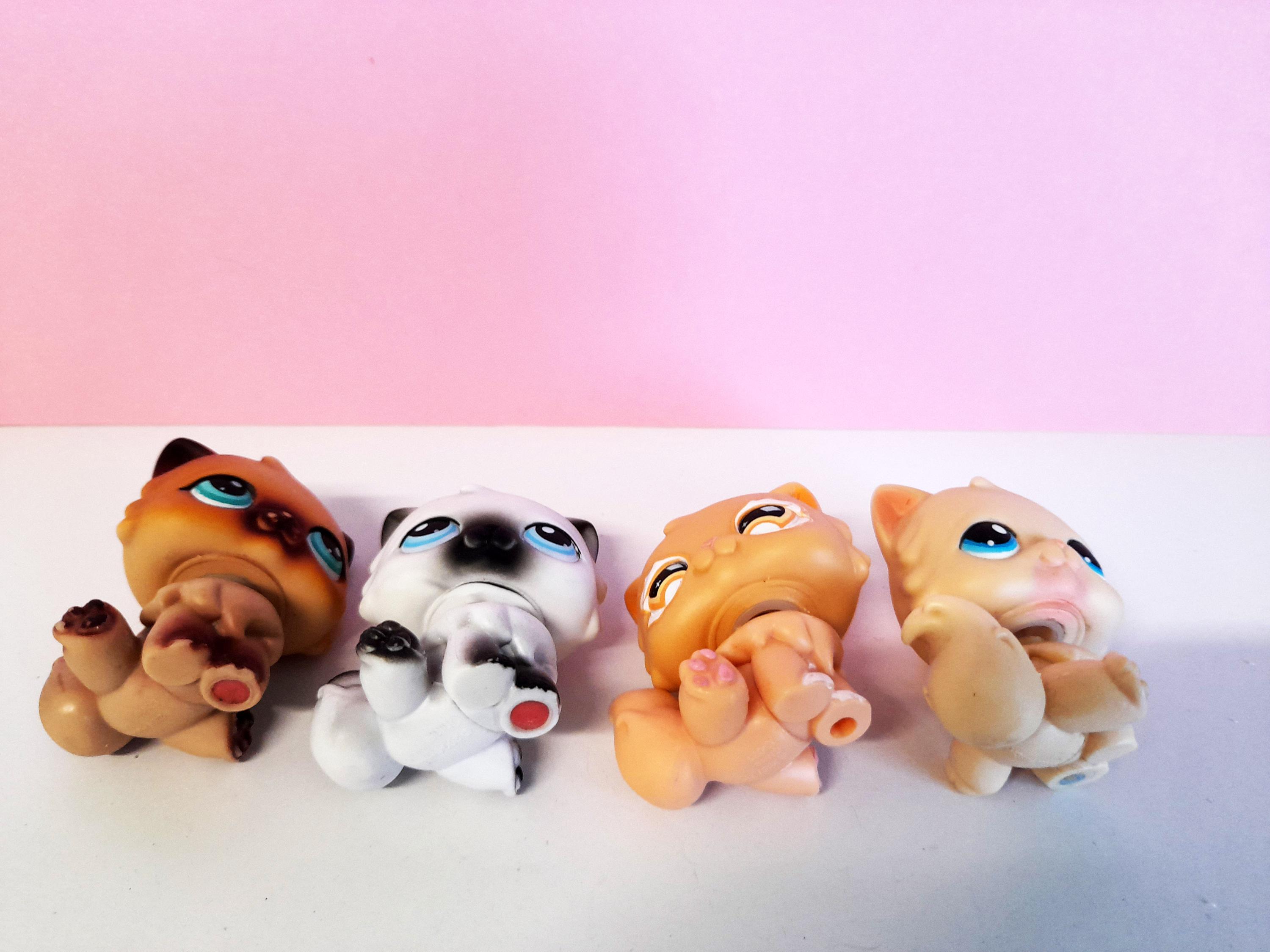 Littlest Pet Shop Cat Kittens #22 #60 #490 #380 Hasbro Authentic