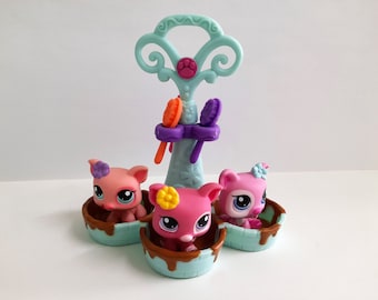 Littlest Pet Shop Triplets Cochons #1548 #1549 #1550 Hasbro Original Lps