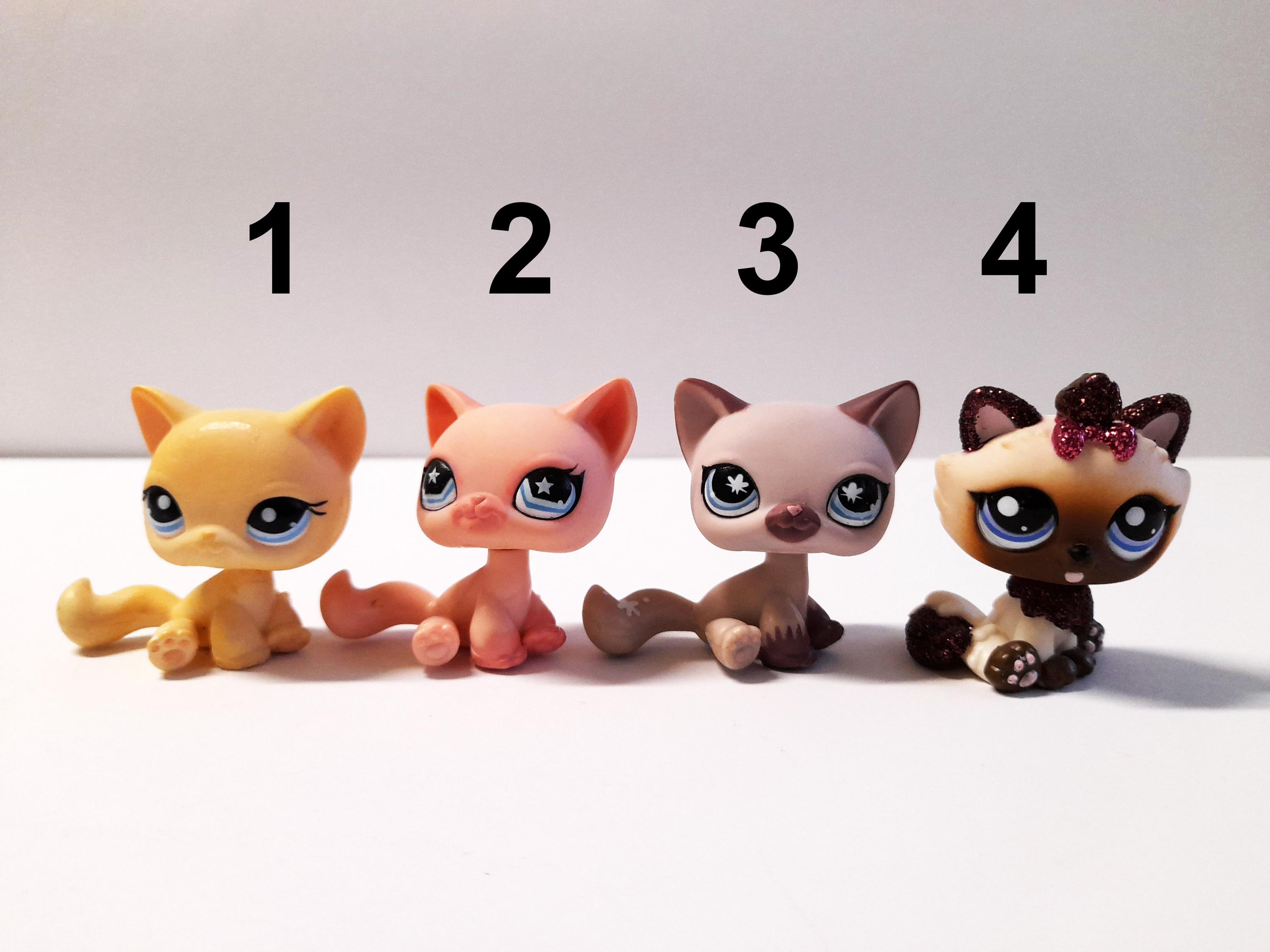Littlest Pet Shop Shorthair Cat Sitting #1005 #959 #664 #2143