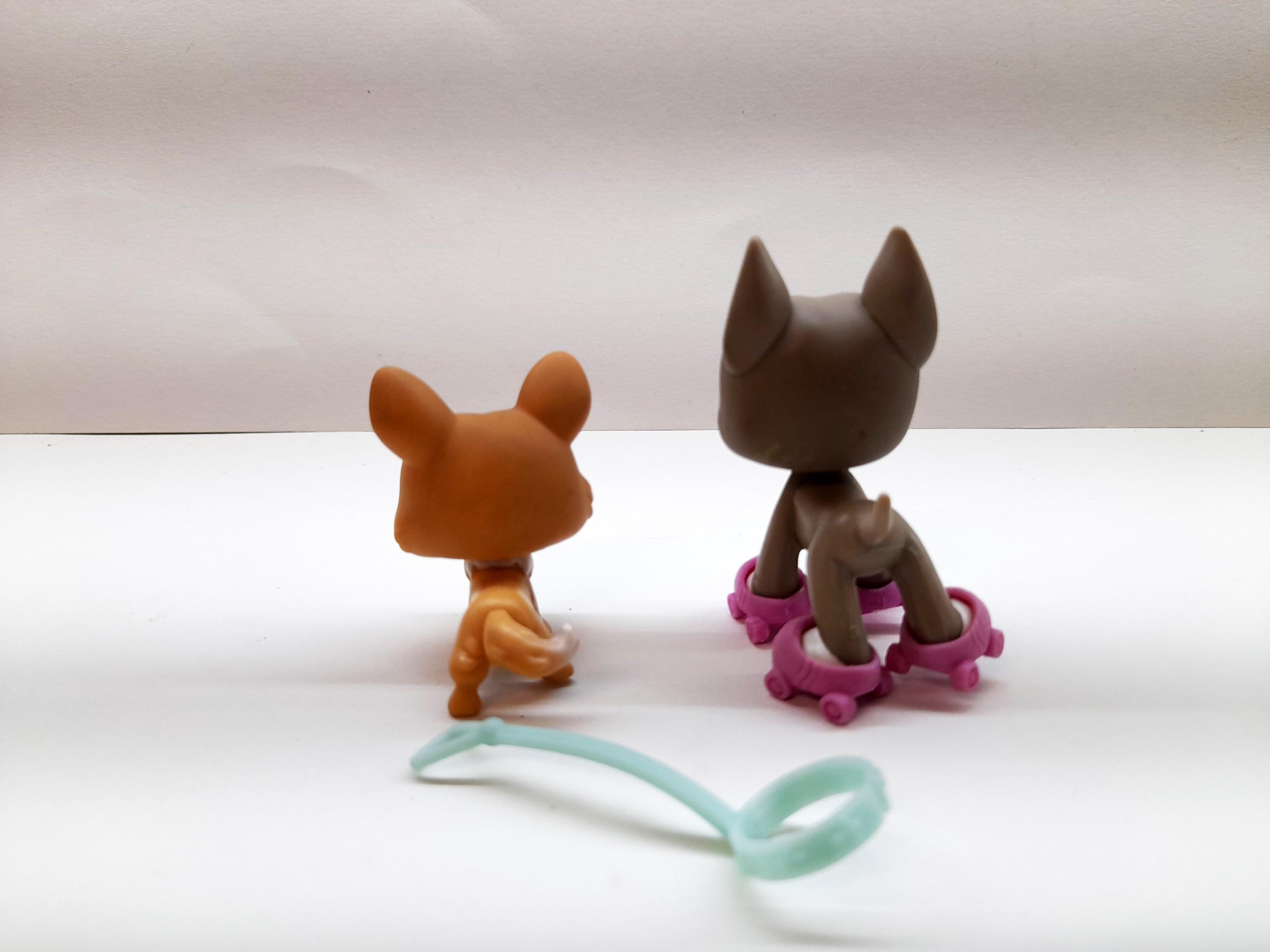 LPS Littlest Pet Shop Great Dane & Corgi #183 #184 Hasbro