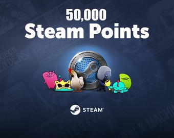 50,000 STEAM POINTS | Steam Points Store Currency | Profile Awards